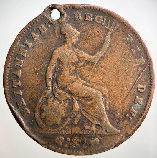 1854 Victoria One Penny Coin | Collectable Grade | a3072