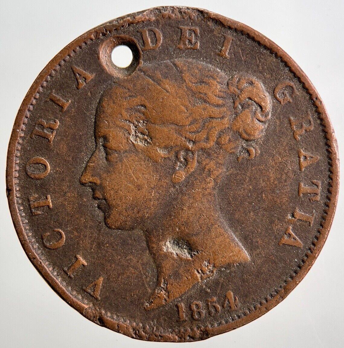 1854 Victoria Half-Penny Coin | Collectable Grade | a3398