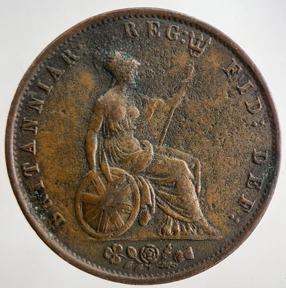 1854 Victoria Half-Penny Coin | Fine Collectable Grade