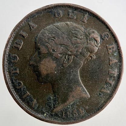 1854 Victoria Half-Penny Coin | Fine Collectable Grade