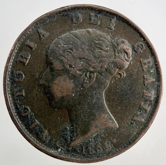 1854 Victoria Half-Penny Coin | Fine Collectable Grade