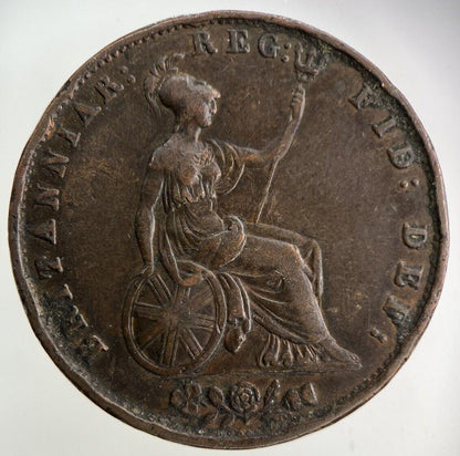 1854 Victoria Half-Penny Coin | Very High Grade