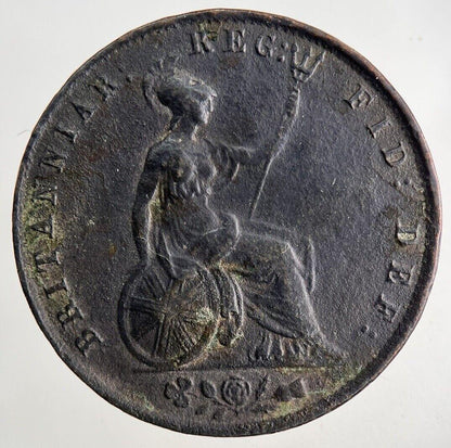 1854 Victoria Half-Penny Coin | Fine Collectable Grade