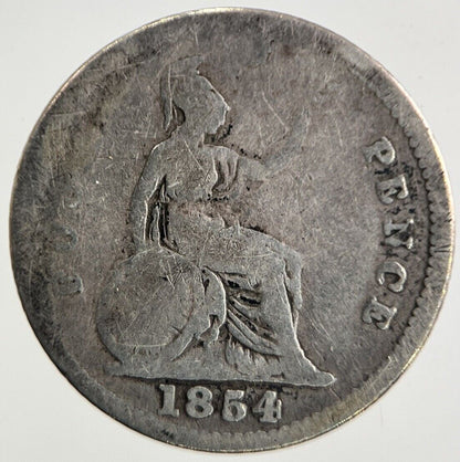 1854 Victoria Four-Pence Groat Silver Coin | Collectable Grade