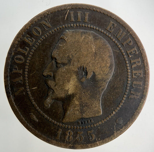 1855 France 10 Centimes Coin | Collectable Grade