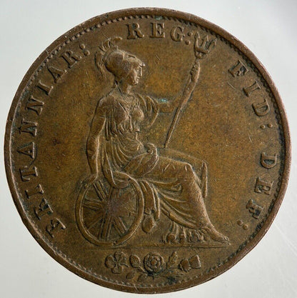 1854 Victoria Half-Penny Coin | Very High Grade