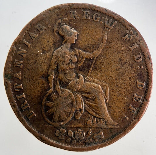 1854 Victoria Half-Penny Coin | Fine Collectable Grade