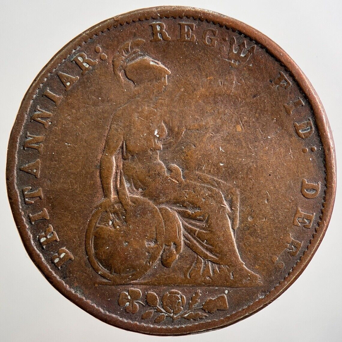 1855 Victoria Half-Penny Coin | Fair Grade | a2643
