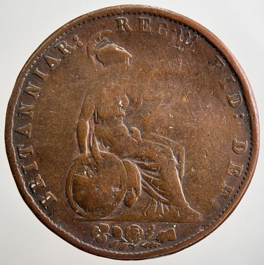 1855 Victoria Half-Penny Coin | Fair Grade | a2643
