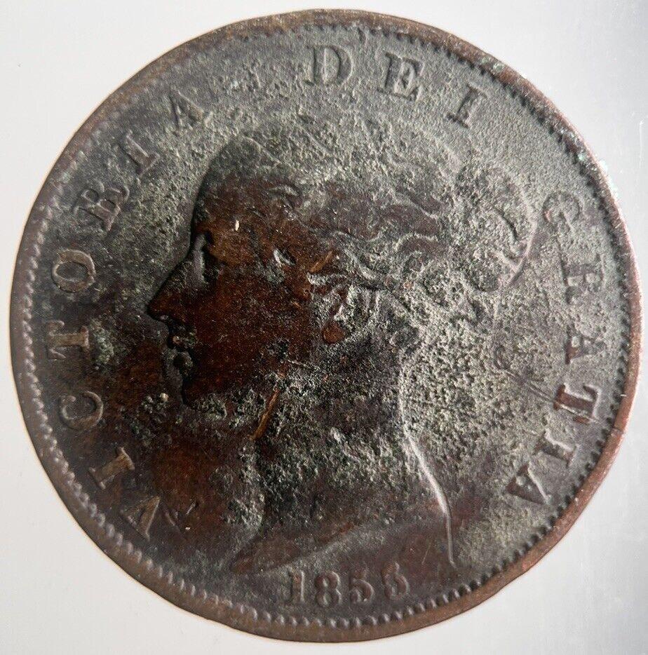 1855 Victoria Half-Penny Coin | Fine Collectable Grade | a4399