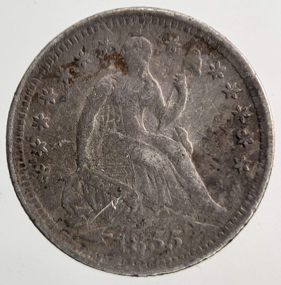 1855 US USA Liberty Seated Half Dime Silver Coin | Collectable Grade