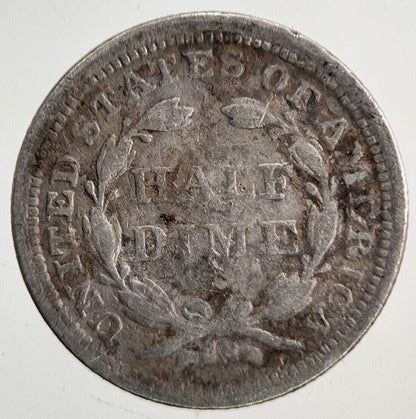 1855 US USA Liberty Seated Half Dime Silver Coin | Collectable Grade