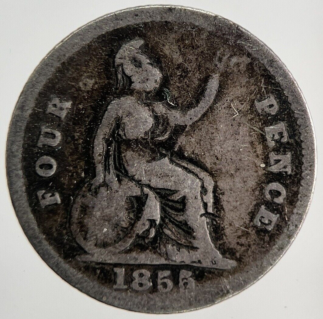 1855 Victoria Four-Pence Groat Silver Coin | Collectable Grade