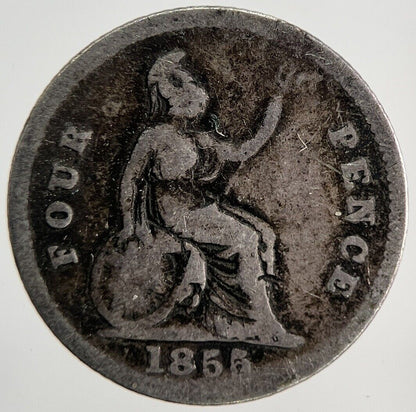 1855 Victoria Four-Pence Groat Silver Coin | Collectable Grade