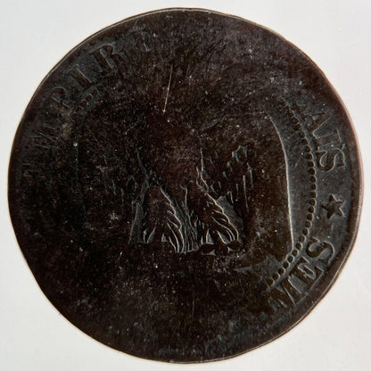 1855 France 5 Centimes Coin | Fair Grade