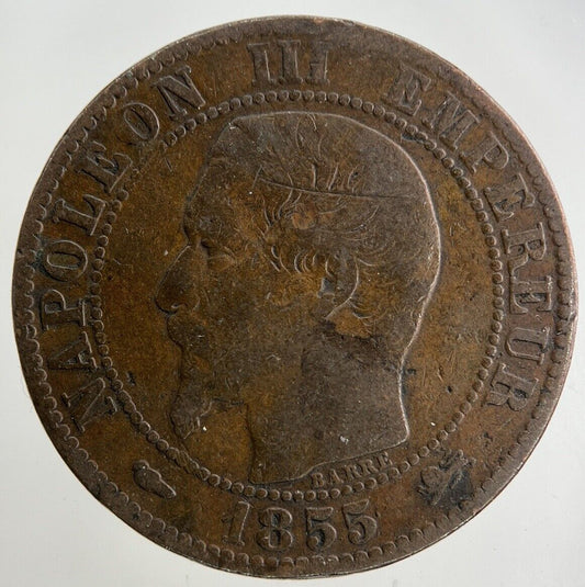 1855 France 5 Centimes Coin | Fine Collectable Grade