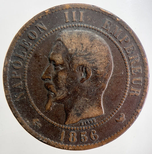 1856 France Dix 10 Centimes Napoleon III Coin | Collectable Grade