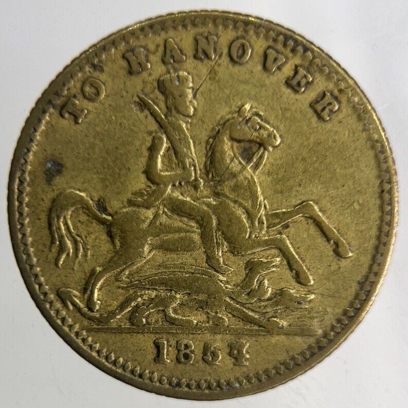 1856 Victoria To Hanover Gaming Token Coin | Fine Collectable Grade
