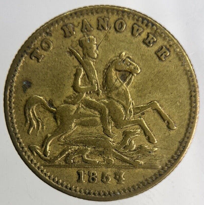 1856 Victoria To Hanover Gaming Token Coin | Fine Collectable Grade
