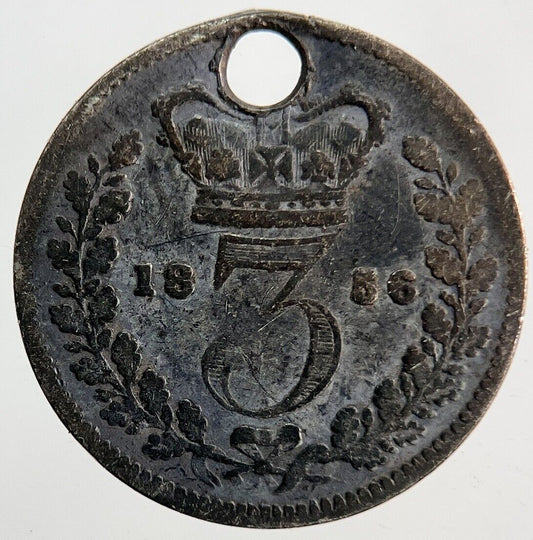 1856 Victoria Threepence Silver Coin | Fine Collectable Grade