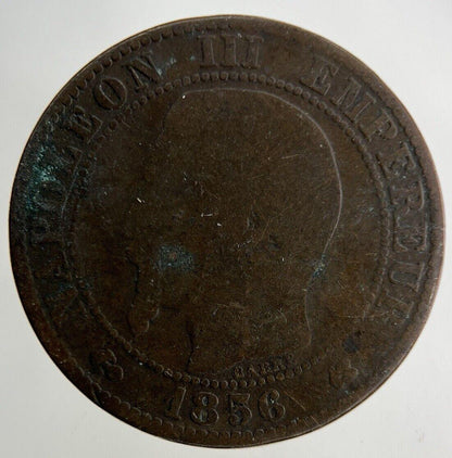 1856 France 5 Centimes Coin | Fair Grade