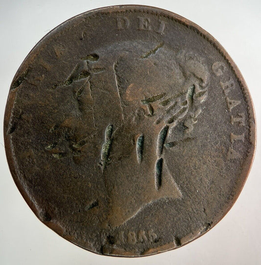 1855 Victoria One Penny Coin | Collectable Grade