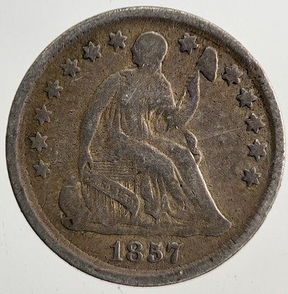 1857 US USA Liberty Seated Half Dime Silver Coin | Collectable Grade
