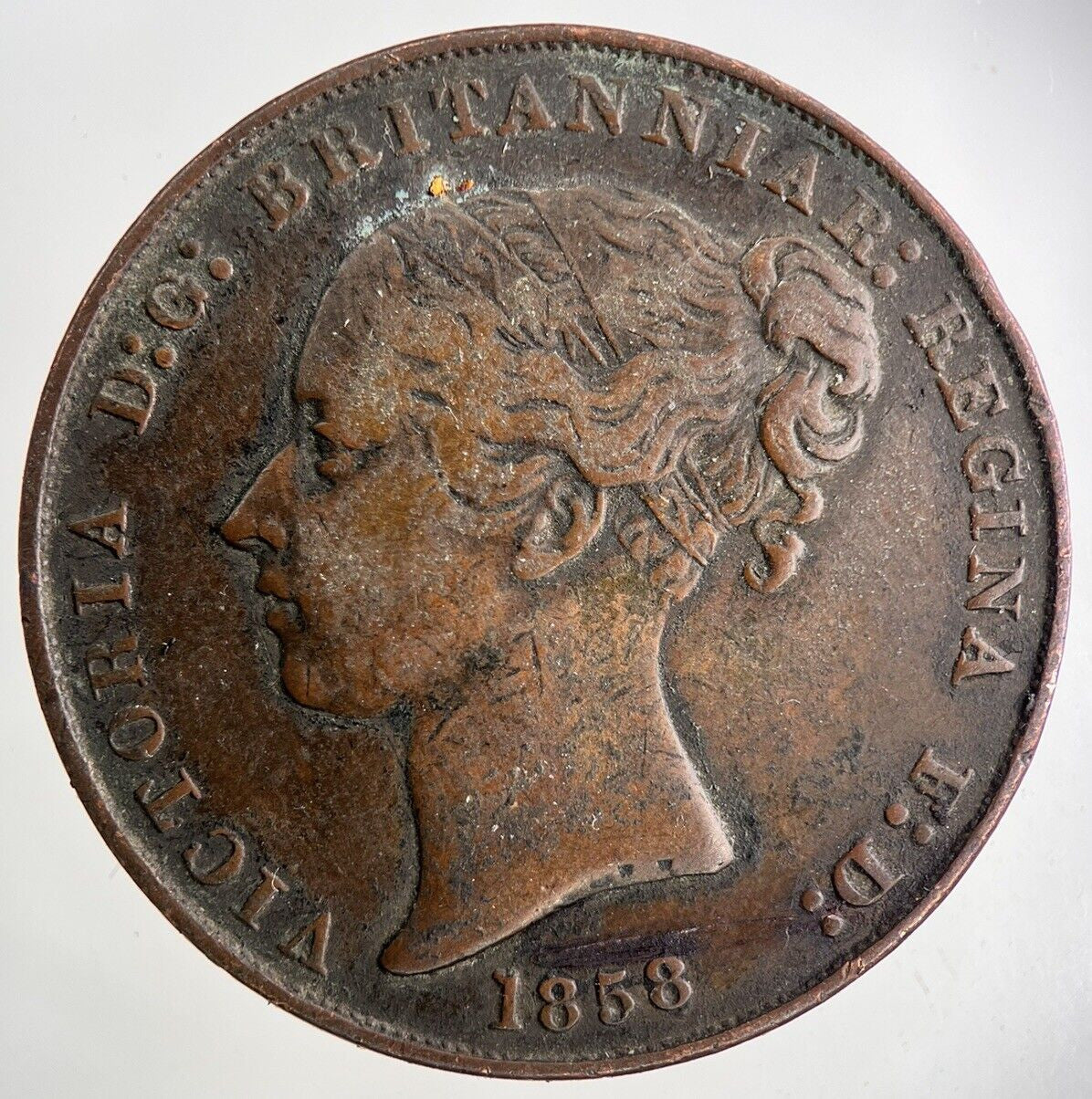 1858 Jersey 1/13 Of A Shilling Coin | Fine Collectable Grade