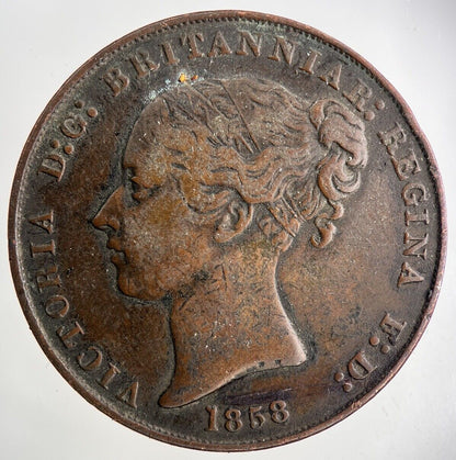 1858 Jersey 1/13 Of A Shilling Coin | Fine Collectable Grade