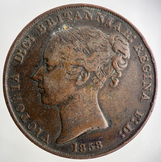 1858 Jersey 1/13 Of A Shilling Coin | Fine Collectable Grade