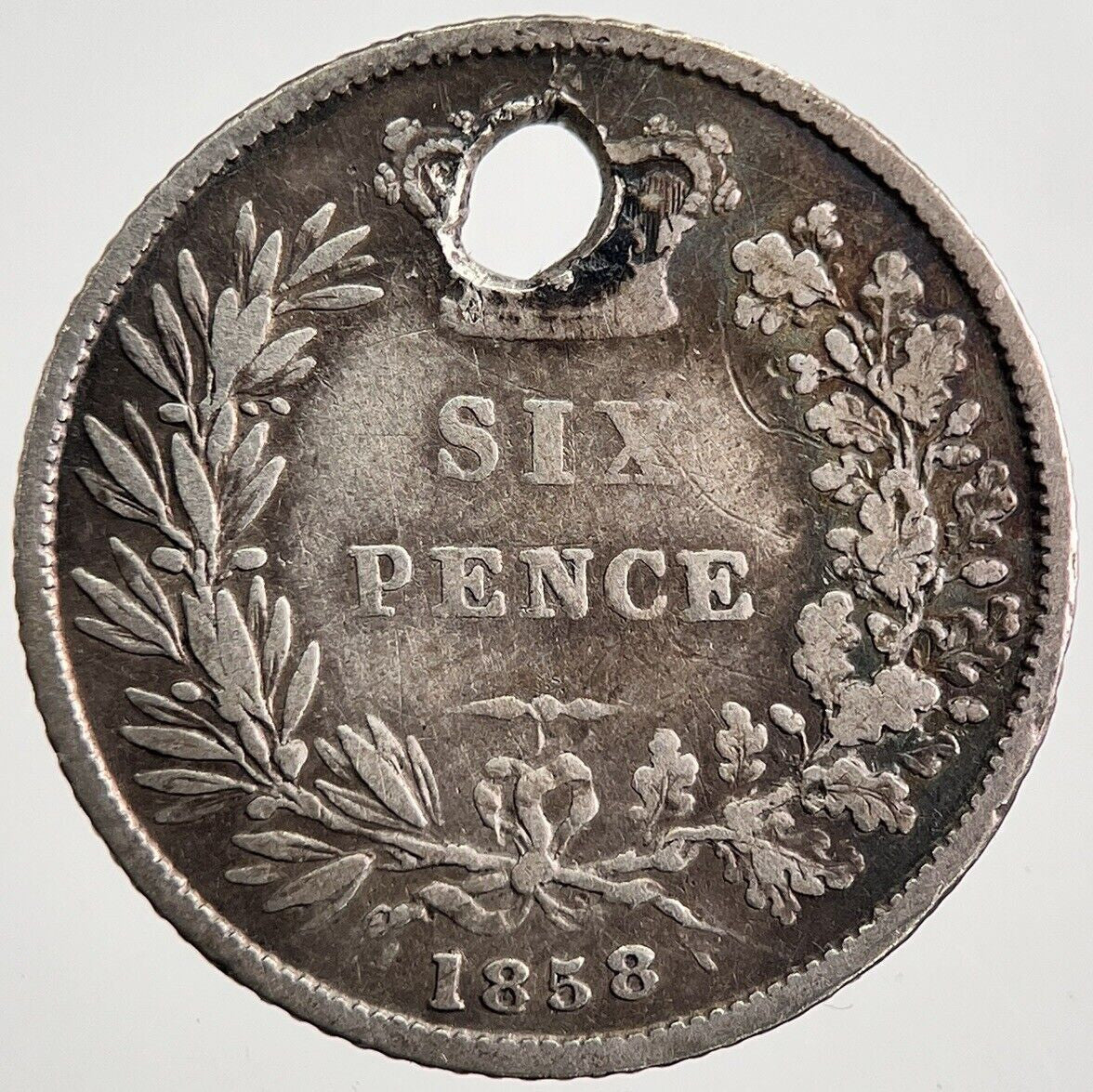 1858 Victoria Sixpence Silver Coin | Collectable Grade | a7985