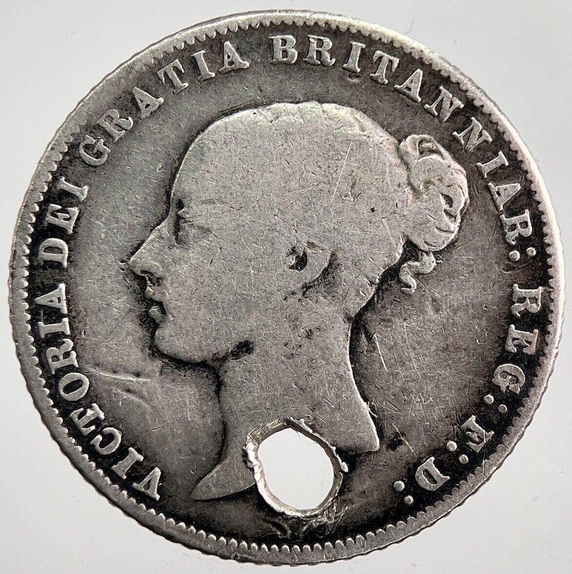 1858 Victoria Sixpence Silver Coin | Collectable Grade | a7985