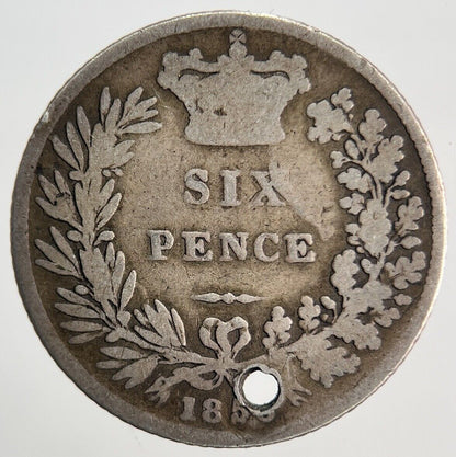 185x Victoria Sixpence Silver Coin | Fair Grade | a1456