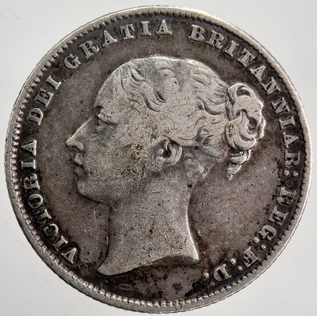 1859 Victoria Shilling Silver Coin | Fine Collectable Grade | a5892
