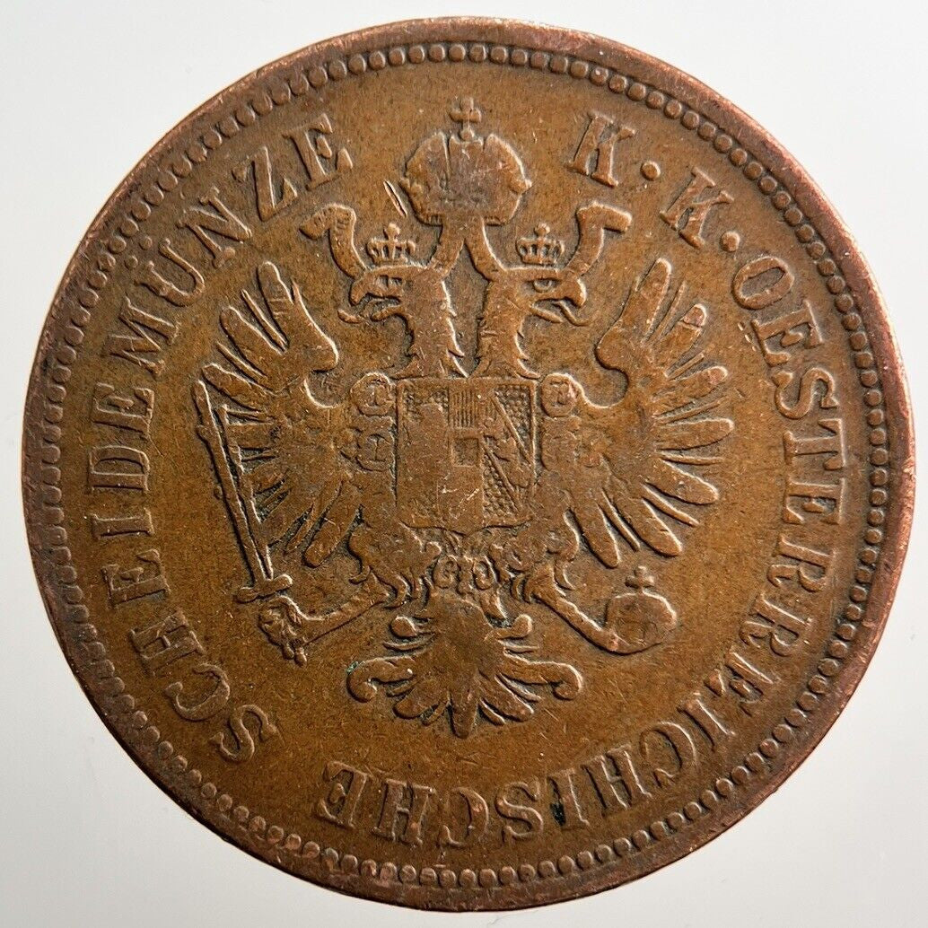 1860 Austria 4 Cruisers Coin | Collectable Grade | a3831