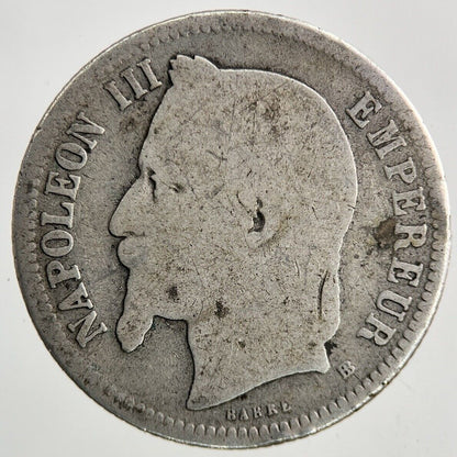 1860 France 1 Franc Silver Coin | Collectable Grade