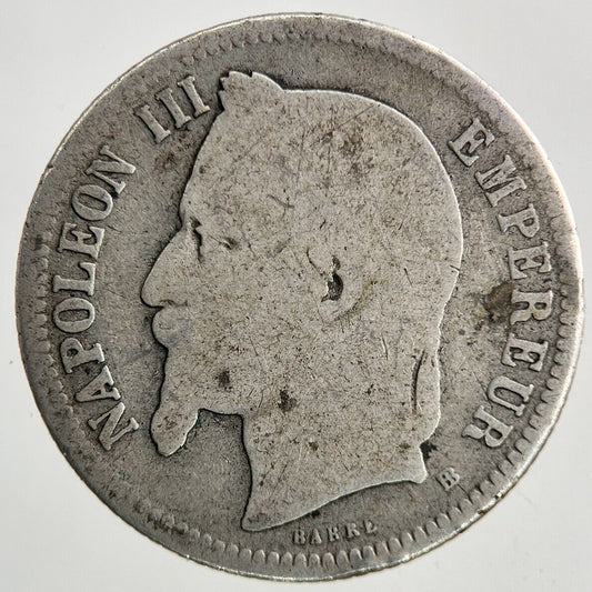 1860 France 1 Franc Silver Coin | Collectable Grade