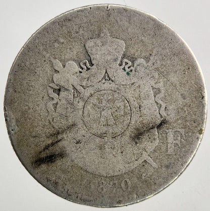 1860 France 1 Franc Silver Coin | Collectable Grade