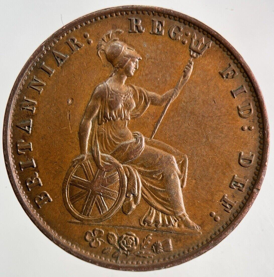 1858 Victoria Half-Penny Coin | Very High Grade