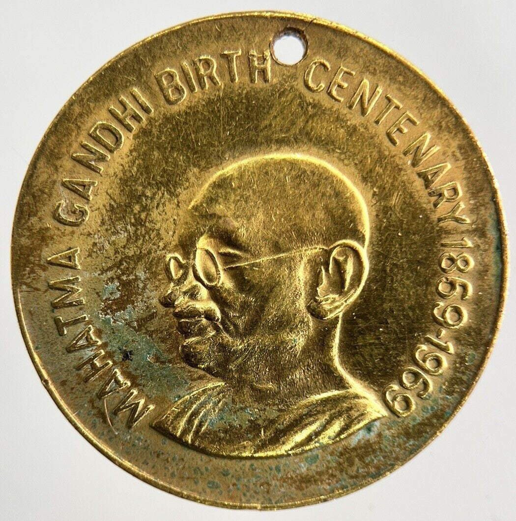1859-1969 India Gandhi Medal Token Coin | Fine Collectable Grade