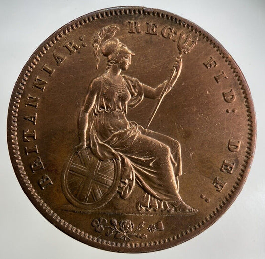 1858 Victoria One Penny Coin | Very High Grade