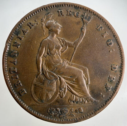 1858 Victoria One Penny Coin | Very High Grade