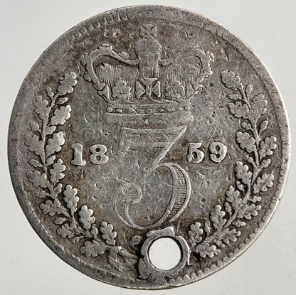 1859 Victoria Threepence Silver Coin | Collectable Grade