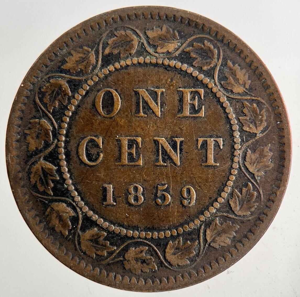 1859 Canada One Cent Coin | Fine Collectable Grade