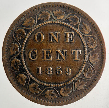 1859 Canada One Cent Coin | Fine Collectable Grade