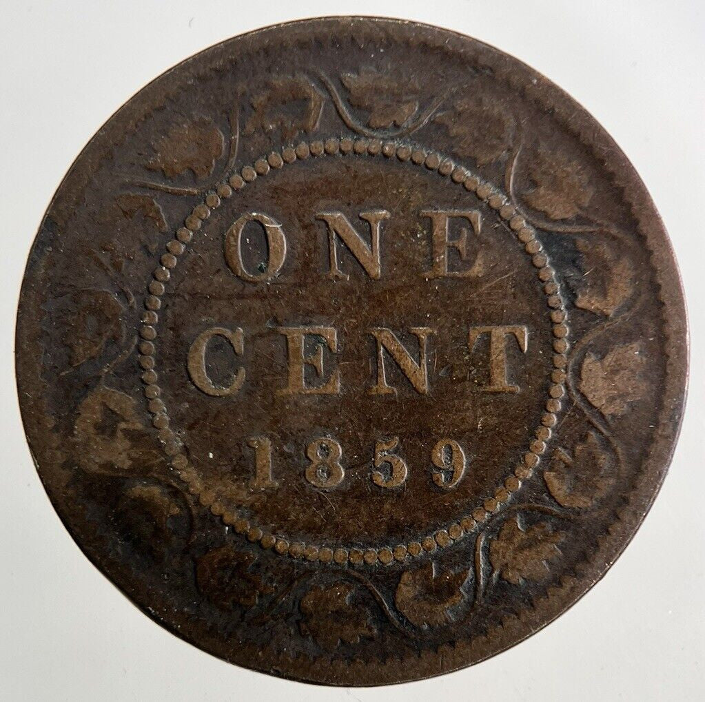 1859 Canada One Cent Coin | Fine Collectable Grade