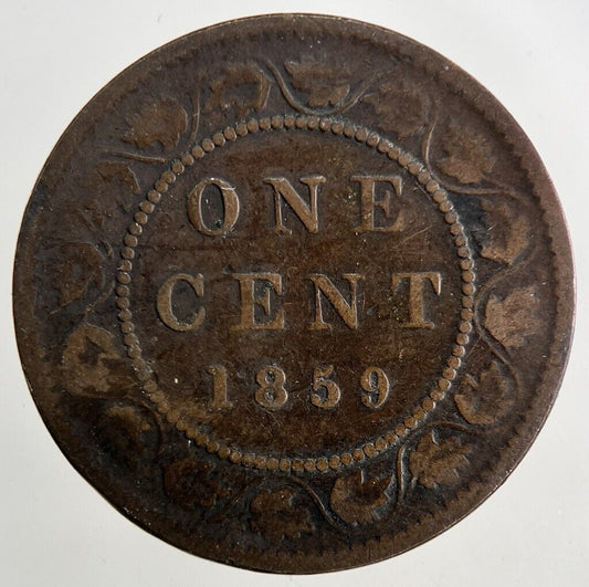1859 Canada One Cent Coin | Fine Collectable Grade