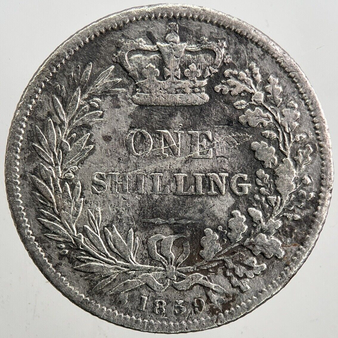 1859 Victoria Shilling Silver Coin | Collectable Grade | a5433