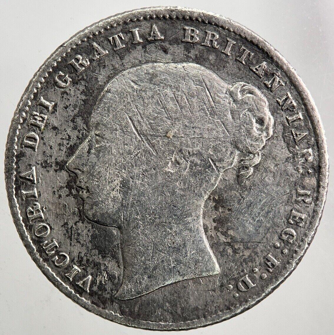 1859 Victoria Shilling Silver Coin | Collectable Grade | a5433