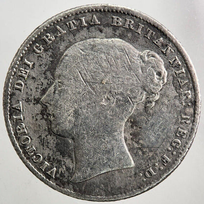 1859 Victoria Shilling Silver Coin | Collectable Grade | a5433